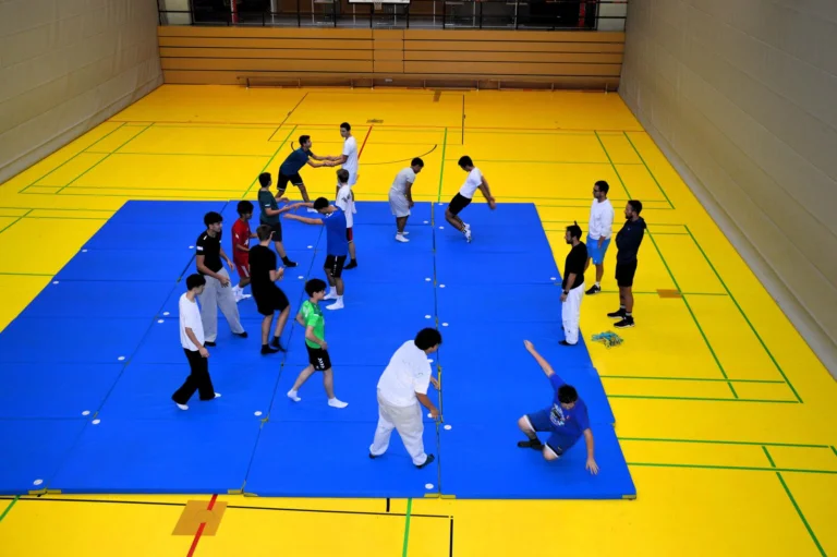 Judo-Workshop auf den Matten in der Sporthalle beim Präventionstag 2026