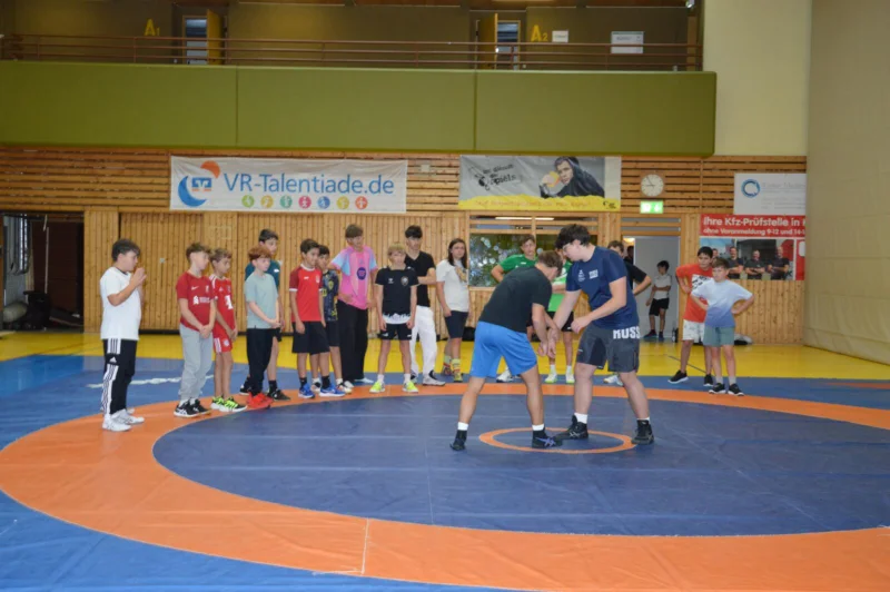 Ringen-Workshop in der Sporthalle beim Präventionstag 2026