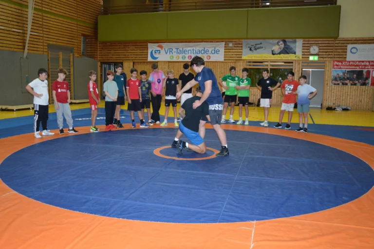 Ringen-Workshop in der Sporthalle beim Präventionstag 2026